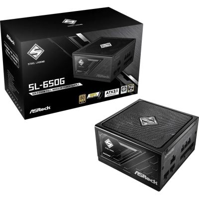 7. ASRock STEEL LEGEND 650W 80 Plus Gold power supply