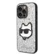 2. Karl Lagerfeld KLHCP14LG2CPS iPhone 14 Pro 6.1" silver/silver hardcase Glitter Choupette Patch