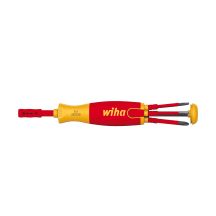 LiftUp electric magazine screwdriver with 6 SlimBit bits
