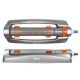 Metal variable width oscillating sprinkler /WHITE LINE