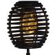 20. PROGARDEN BLACK RATTAN SOLAR BALL LAMP