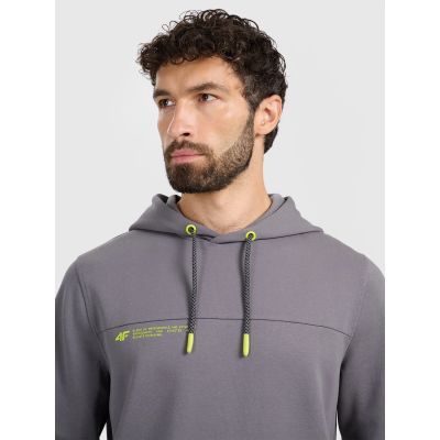 4. Men's sweatshirt with hood, open, 4F 4FRAW25TSWSM2458-23S