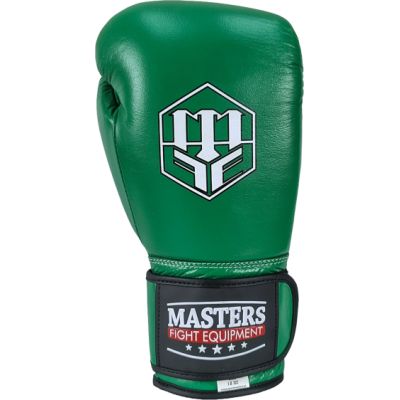 13. RBT-GREENSTRIKE Leather Boxing Gloves 12 oz Green