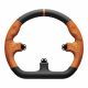 Asetek SimSports GT – steering wheel rim – closed D-shape, black and orange
