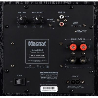 17. Magnat Alpha RS 12 active subwoofer black