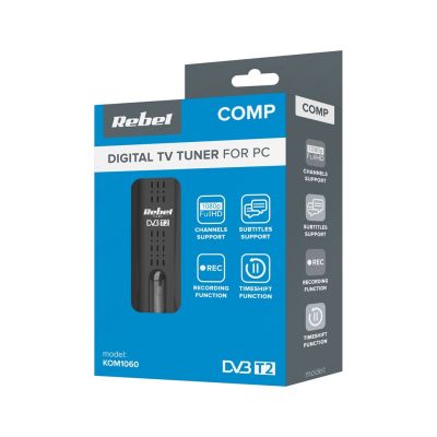 REBEL COMP USB DIGITAL TUNER DVB-T2 H.265 HEVC