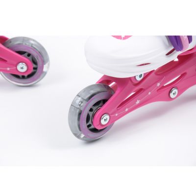 18. SMJ Sport Combo Pink LED Set: 2in1 Roller Skates HS-TNK-000009549