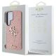 8. Guess Fixed Glitter Big 4G Metal Logo Case for Samsung Galaxy S25 Ultra Pink