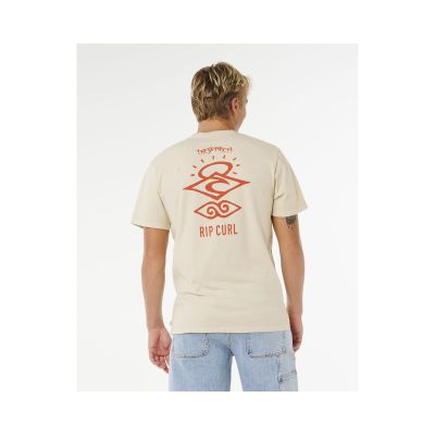 2. RIP CURL Search Icon Tee Beige