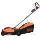 2. Black & Decker BCMW3318L2 Push Lawn Mower Battery Black, Orange
