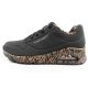 2. Skechers Uno-Loving Love women's sports sneakers fashionable black