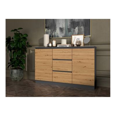 5. Chest of drawers 2D3S 120x30xH75 anthracite/artisan