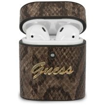 Guess GUACA2PUSNSMLBR AirPods 1/2 cover brown/brown Python Collection