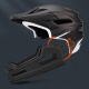 12. Wozinsky full-face bicycle helmet with removable visor, lightweight, L - black