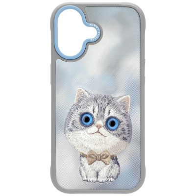 3. Nimmy Big Eyed Pet 2.0 Cat Case for iPhone 17 - Gray