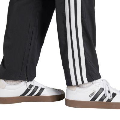 6. Men's adidas Essentials 3-Stripes Stanford Open Hem Pants Black JC8491