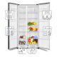 3. Side by Side Total No Frost Refrigerator MPM-439-SBS-15/ND, stainless steel, height 177cm