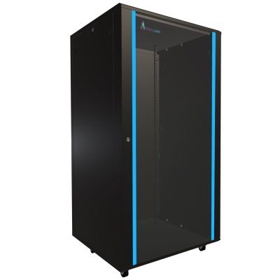 6. EXTRALINK FLOOR RACK CABINET 32U 800X800 BLACK