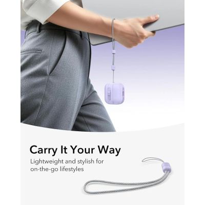 5. ESR Pulse HaloLock MagSafe Case for Apple AirPods 4 / 5 - purple