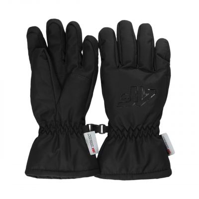 Children's gloves 4F U0130 black 4FJWAW24AFGLU130 21S