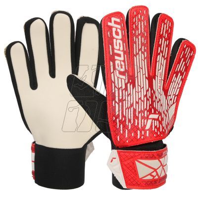 4. Reusch Attrakt Starter Solid Jr 54 72 014 8905 goalkeeper gloves