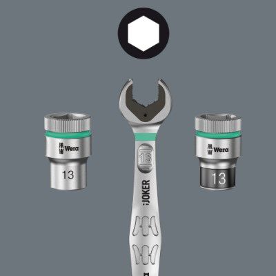 2. WERA ratchet open-end wrench, set of 11