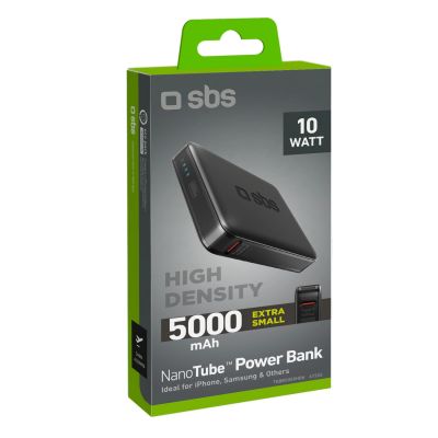 2. Powerbank SBS NanoTube 5000 mAh High-Density - black