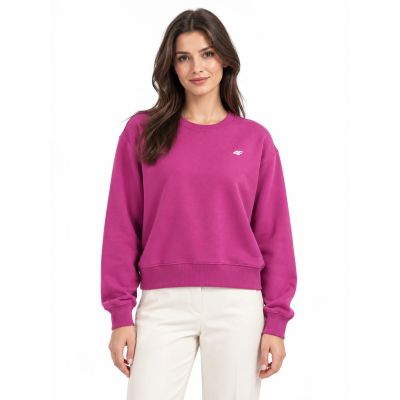 3. Women's round neck open sweatshirt 4F 4FWAW26TSWSF2672-54S