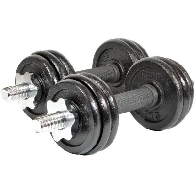 2. CAST IRON DUMBBELL 15 KG (2x7.5 KG) ENERO FIT CASE