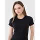 Women's slim ribbed t-shirt 4F 4FWSS25TTSHF1968-20S