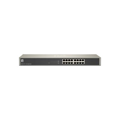 2. LevelOne GSW-1657 Network Link Unmanaged Gigabit Ethernet (10/100/1000) Black, Gray