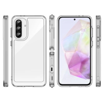 2. Outer Space Case for Samsung Galaxy A26 Cover with Flexible Frame - Transparent