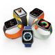 2. Magnetic Apple Watch SE, 9, 8, 7, 6, 5, 4, 3, 2, 1 (41, 40, 38 mm) Dux Ducis Strap (LD Version) - gray-orange