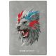 Nimmy Raptor Lion Passport/Wallet Case - Gray