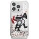 3. Karl Lagerfeld Liquid Glitter Choupette Logo Case for iPhone 16 Pro Max - Clear