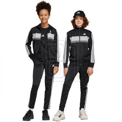6. adidas Seasonal Essentials Tiberio 3-Stripes Tricot Jr Tracksuit JY0509