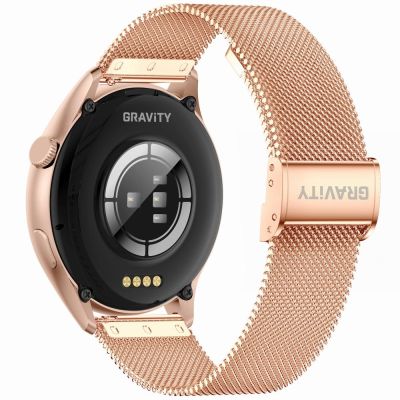 10. Smartwatch Gravity Rose Gold Strap + Bracelet GT11-6