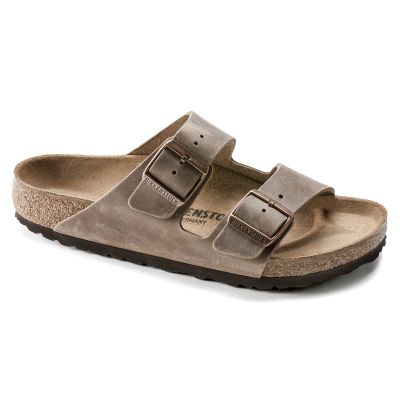 7. Birkenstock Arizona Tabacco Brown narrow men's brown flip-flops (0352203)
