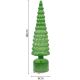 3. DECORATIVE CHRISTMAS TREE GREEN LED 13 CROWNS WARM WHITE 40CM