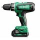 Cordless impact drill 18v, 2 x batteries bsl1820m 2.0a