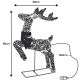 5. REINDEER LIGHT DECORATION WITH BOW 50X88CM 720LED