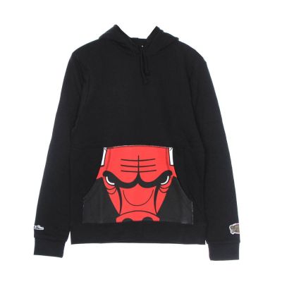 Mitchell & Ness NBA Cropped Logo Chicago Bulls Hoodie Black