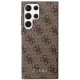 3. Guess GUHCS23LG4GFBR S23 Ultra S918 brown/brown hard case 4G Metal Gold Logo