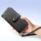 12. Dux Ducis Lawa Leather Case for iPhone 16e / 17e with Detachable Magnetic Wallet - Black