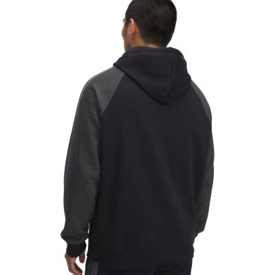 4. Men's Under Armour Rival Fleece Colorblock Hoodie Black 6003958 001