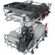 9. Freestanding dishwasher WHIRLPOOL WSFO3T223PCX 10 sets.