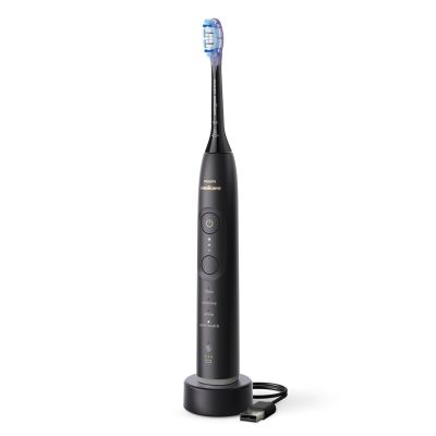 9. Philips 7100 HX7429/02 sonic toothbrush, for adults, Sonic toothbrush, Daily care, Gum protection, Gentle, Whitening, 62000 movements per minute, Black, White, 2 min, 4 x 30 sec