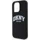 6. DKNY Silicone White Printed Logo MagSafe iPhone 16 Pro Case - Black