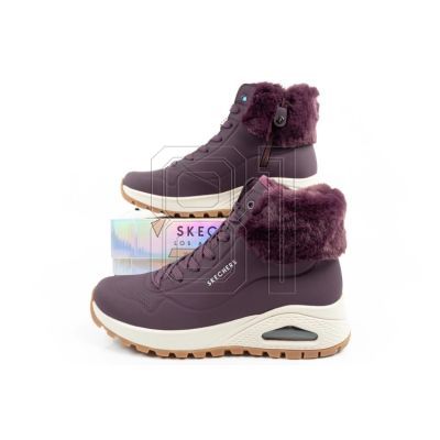 10. Skechers Uno Rugged Women's Insulated Winter Boots Purple