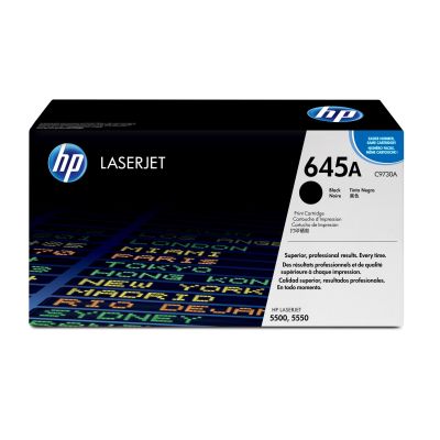 HP 645A original black LaserJet toner cartridge